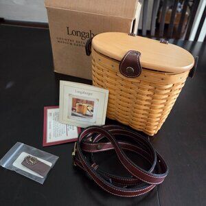 Vintage Longaberger Saddlebrook Purse with Protector.